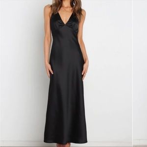 Tags on, Petal and Pup black silk dress